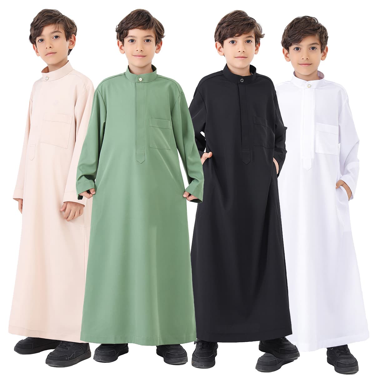 Factory Stock Middle Eastern Arab Boys' Robes, TH886, Hot Selling on AliExpress, Amazon Cross-border, TikTok