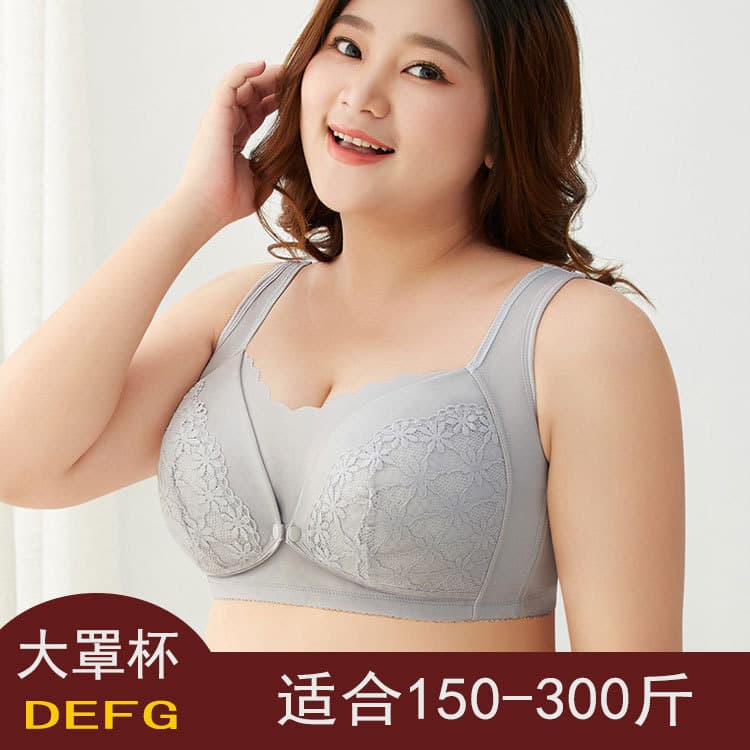 Plus Size Large Cup Nursing Bra Postpartum Breastfeeding Wire-Free Bra Front Closure Loose Maternity Underwear Factory Wholesale