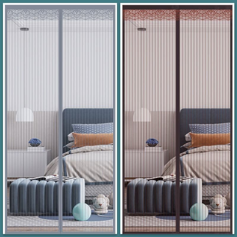 Velcro mosquito repellent curtains, magnetic screen doors and windows, adhesive and secure, suitable for summer bedrooms and home use, no drilling required, wholesale.