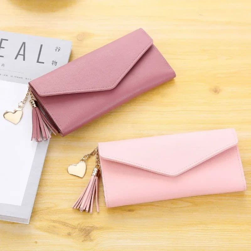 2024 Fashion Women Wallets Simple Zipper Purses Black White