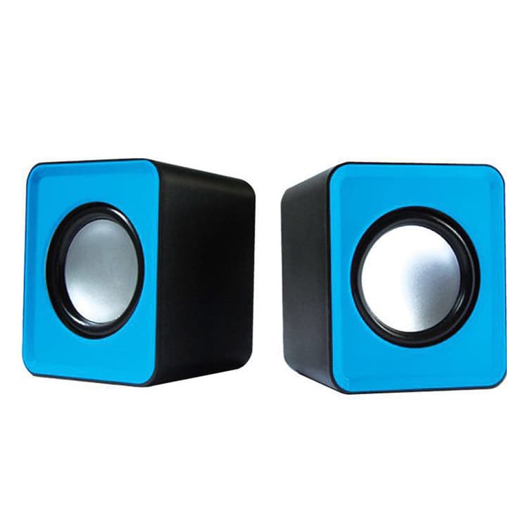 Jieshi Brand Colorful Egg Speaker Small Rainbow Cube 2.0 USB Interface Plug and Play Mini Speaker