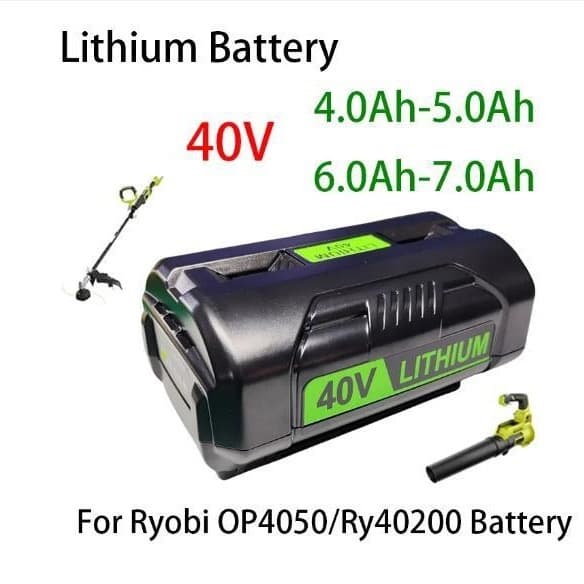 Replacement Ryobi 40V OP4040 OP4050A OP4060A Pruner and Lawn Mower Power Tool Lithium Battery