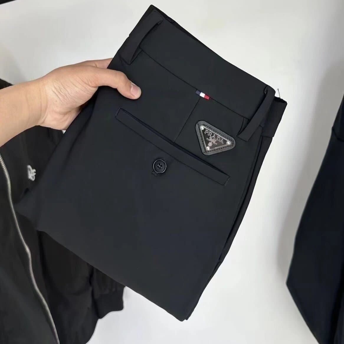 Luxury 2025 Summer New Four-Way Stretch Business Men's Trousers Knitted High Elasticity Men's Business Casual Long Pants