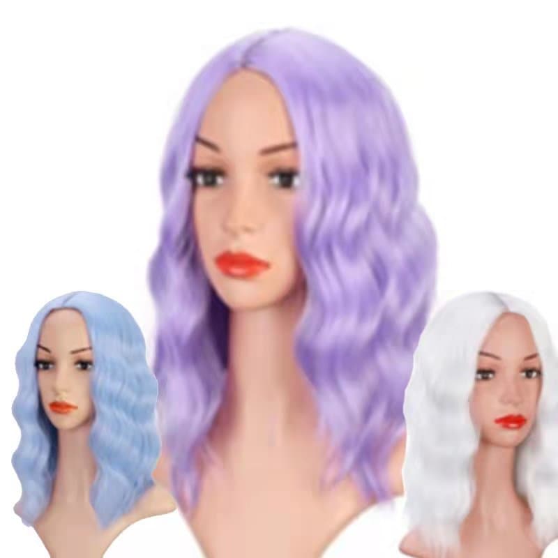 Wig Cap New European and American Cross-border Short Curly Wig Small Curl Wig Loose Wave Wig Domestic Drop Shipping
