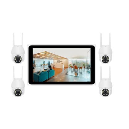 Tuya 10-inch 3MP 4CH WiFi 10-inch LCD NVR Kit 4-Channel CCTV NVR Kit