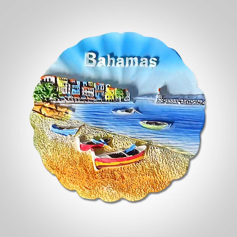 Bahamas Tourist Souvenirs Resin Refrigerator Magnets Stereo Personalized Creative Souvenirs Home Decoration Collectibles