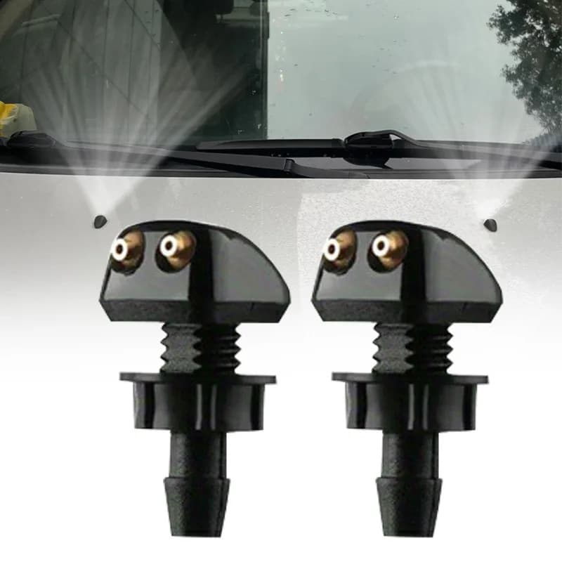 Universal Car Windshield Washer Nozzle Spray Head for Hood Wiper Straight Column Nozzle