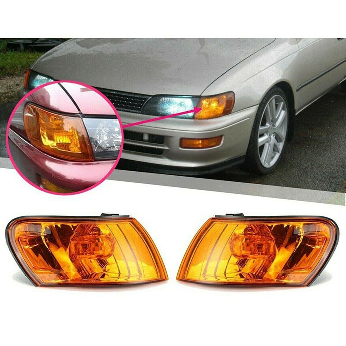 Corolla AE100 AE101 Turn Signal Light 212-15D8 Suitable for Toyota Corolla Corner Light Car Accessories / Turn Signal Light / Corner Light