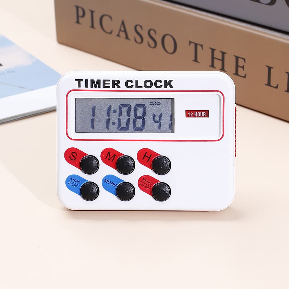 Kitchen Timer Countdown Multifunctional Forward and Countdown Timer Baking Timer Electronic Reminder English Version