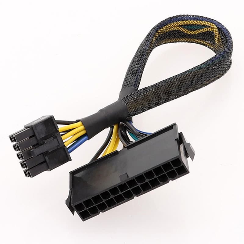 Compatible with Lenovo 24P to 10P conversion cable for Lenovo motherboard, ATX 24P to 10P, 18AWG copper wire