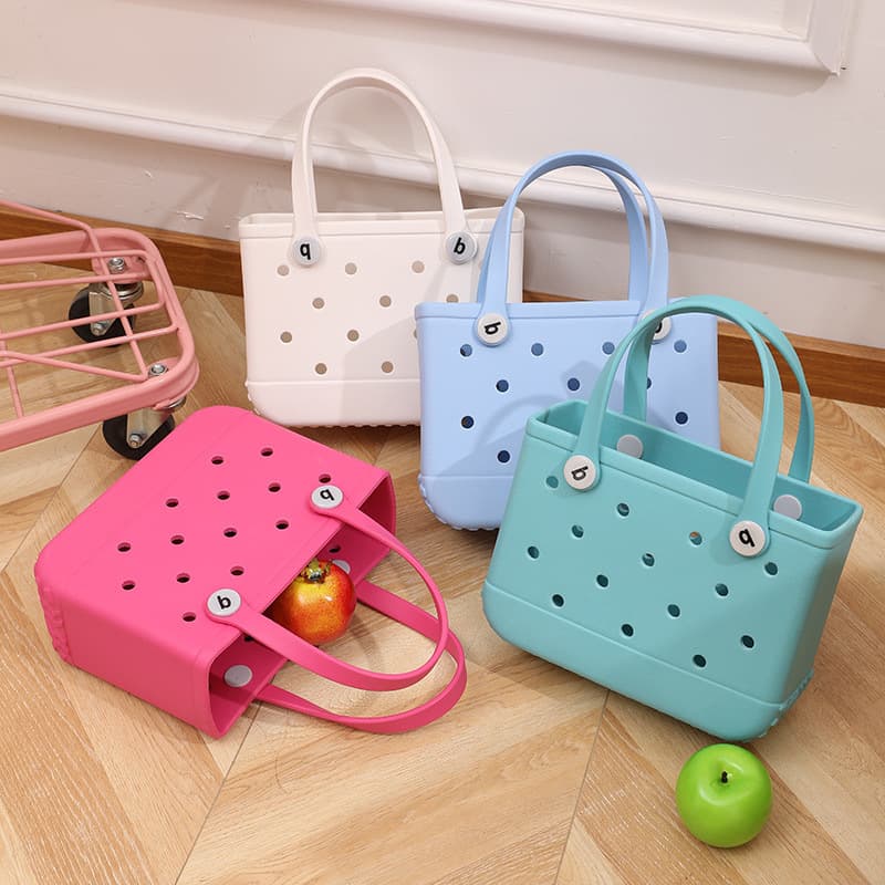 Factory Direct EVA Beach Bag Storage Bag Printed Travel Bag EVA Hole Bag EVA Mini Bag in Small, Medium, Large Sizes