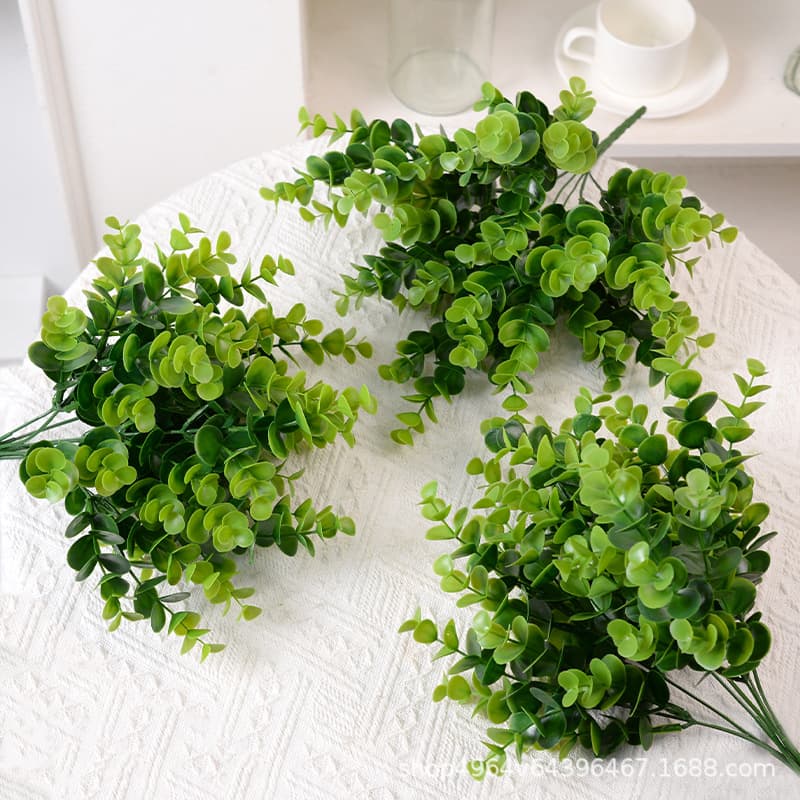 Artificial Flowers with 7 Heads and 49 Branches, Eucalyptus Bunches, Money Grass, Green Plant Wall Crafts, Fence Flower Arrangements, Wall Planters, Flower Arrangements