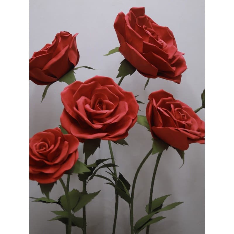 Valentine's Day Giant Rose Foam EVA Paper Art Outdoor Waterproof Handmade Decoration Window Display Props Wedding