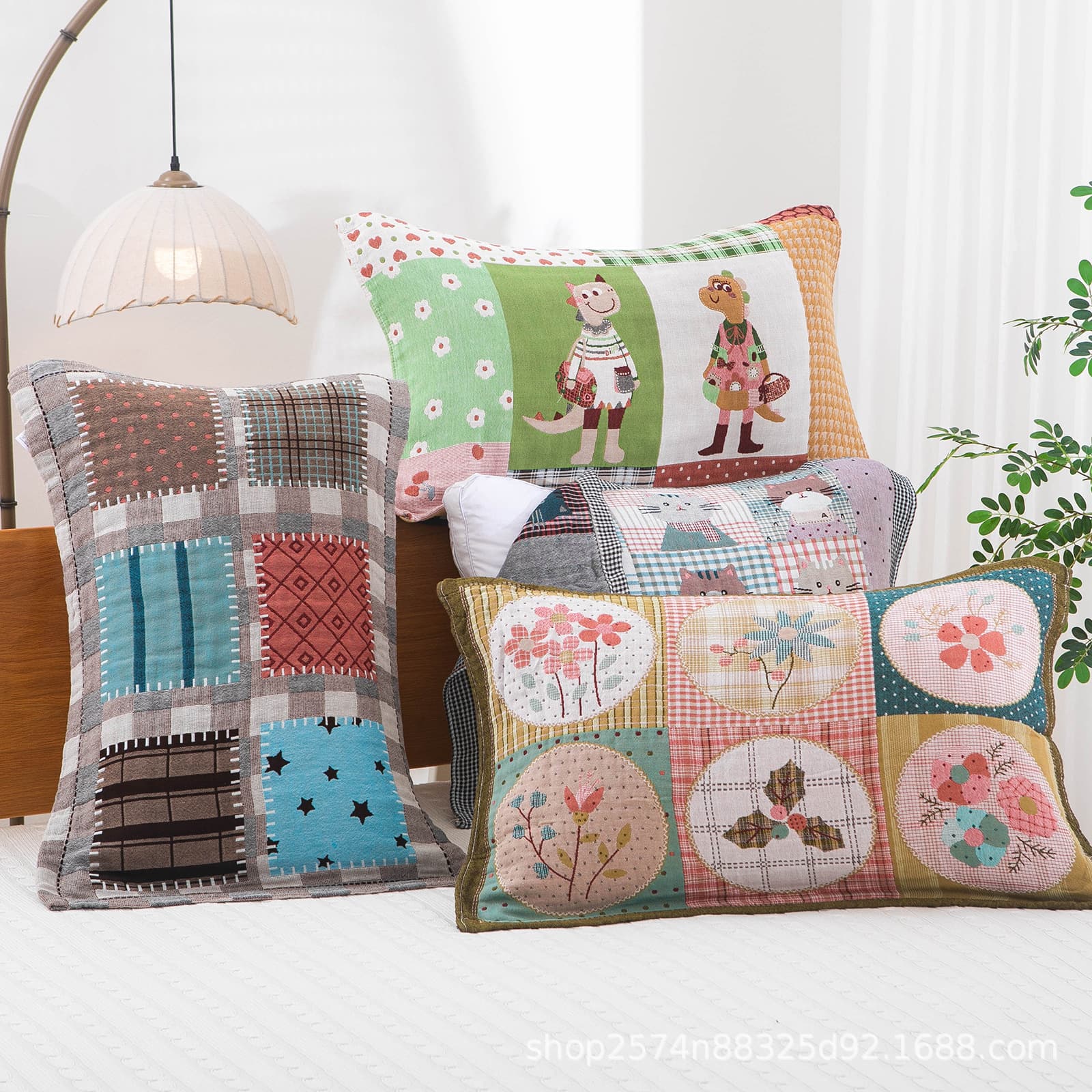 Multi-layer Gauze Cotton Pillow Cover for Home Use, Adult Single Pillow Towel, Yarn-Dyed Jacquard, Suitable for All Seasons, Soft, Wholesale