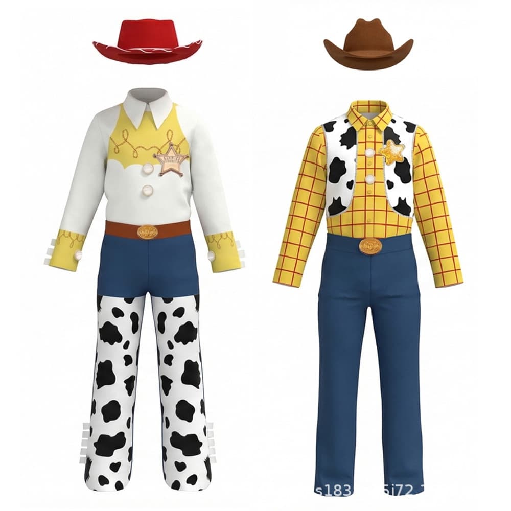 Toy Story Woody Jessie Cosplay Halloween Western Cowboy Children Cowboy Performance Costume