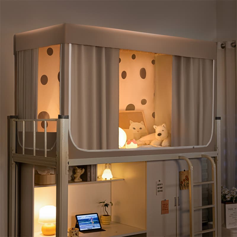 Mosquito Net for Student Dormitory, Integrated Strong Blackout Bed Curtain, Retractable Privacy Protection, Suitable for Upper and Lower Bunk Beds, 2026 New Model
