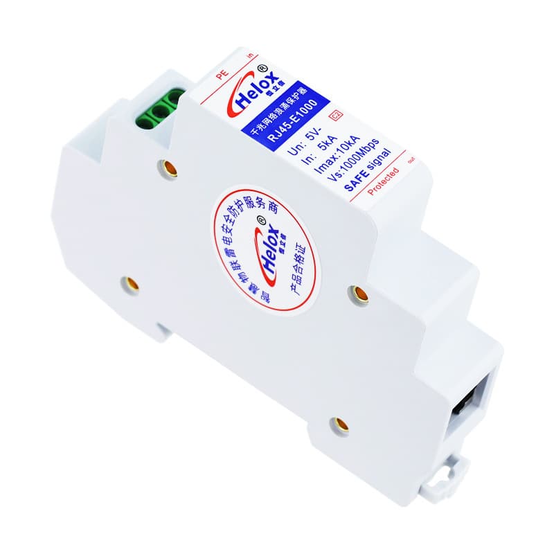 Heng Lixin National Standard Gigabit Network Lightning Arrester, High-Definition Gigabit Network Signal Surge Protector RJ45-E1000