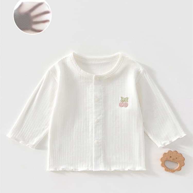 Baby Summer Thin Air Conditioning Cardigan Stylish Lightweight Jacket New Season Boys and Girls Button-Up Thin Top