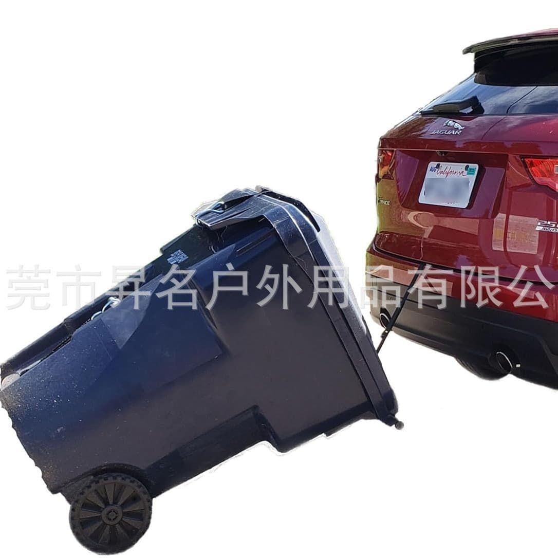 Trash can hauler | Trash can hauler belt | No hook-up required | Suitable for any vehicle