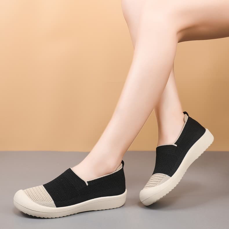New slip-on mesh women's shoes, casual walking shoes, old Beijing cloth shoes, comfortable and breathable women's shoes, cross-border wholesale