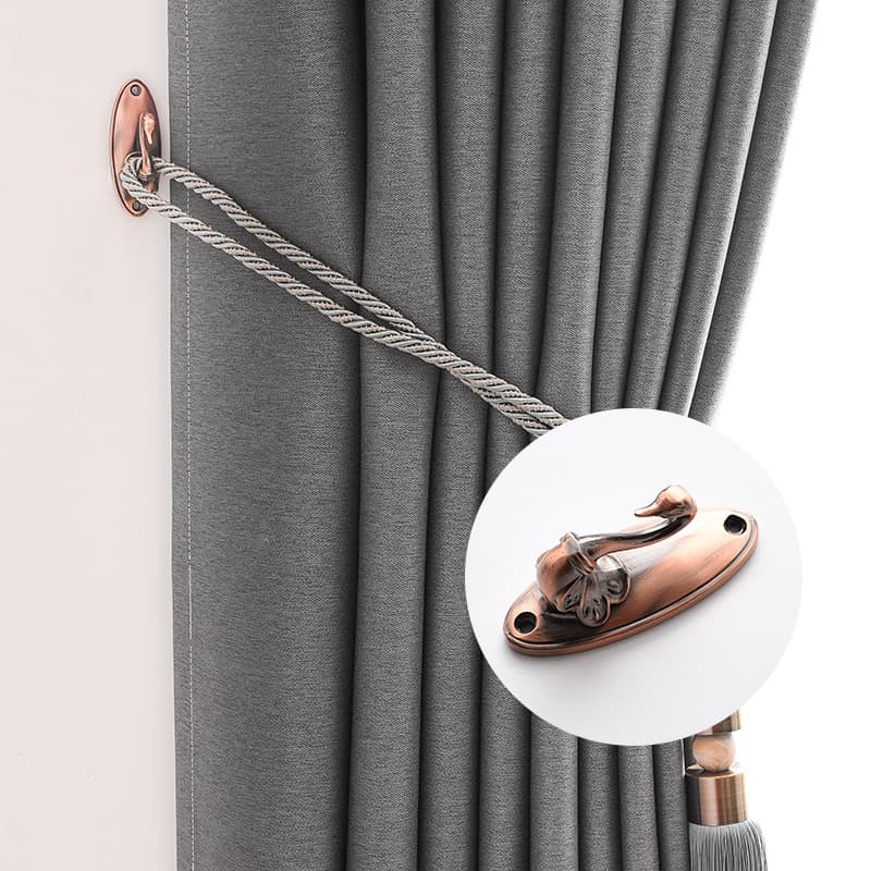 Cross-border Supply Source Manufacturer Aluminum Alloy Curtain Wall Hook Small Swan Hook Modern Curtain Hook Cross-border Supply