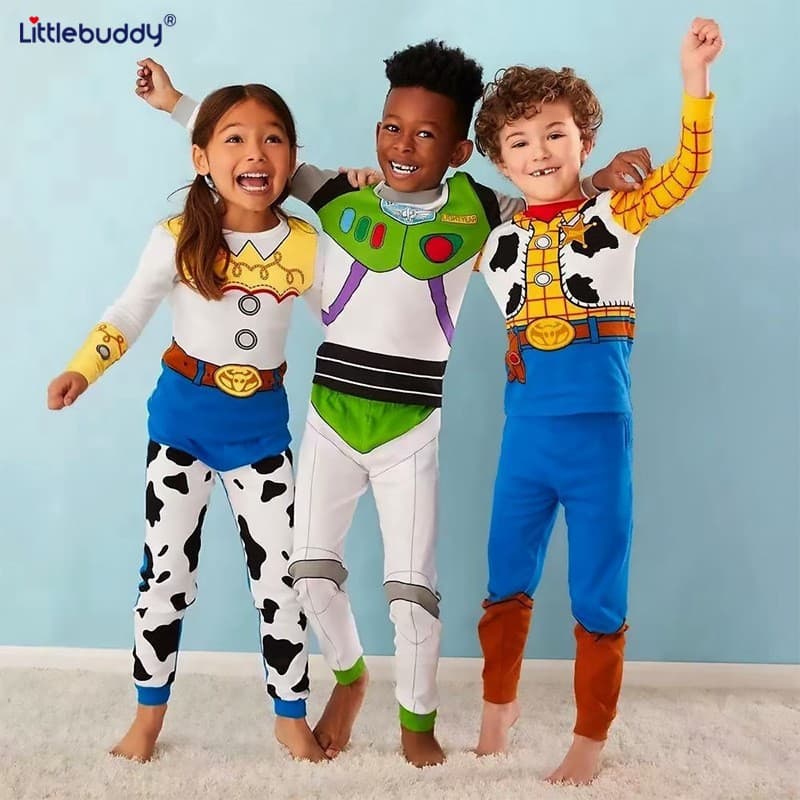 Kids' Pajama Set Factory Direct Supply, Boys and Girls Pajama Set for Ages 2-7, Quick-Dry Early Spring