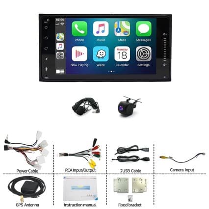 Cross-border Compatible with Toyota Corolla 7-inch Car Navigation CarPlay GPS Bluetooth MP5 All-in-One