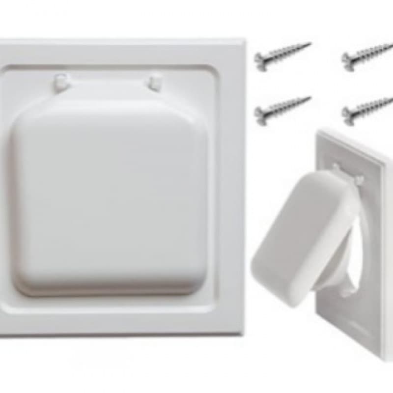Amazon Dual Door Dryer Cover, Double Door Exhaust Cover, Vent, Windshield
