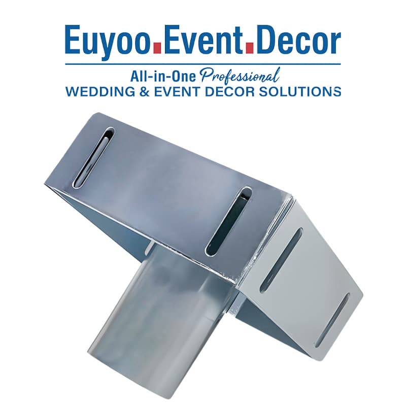 Factory Direct Curtain Frame Accessories 5-Hook Double Rod Insert Aluminum Tube Wedding Curtain Background Frame Adjustable Accessories