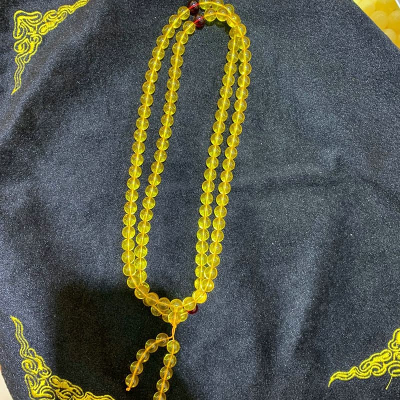Factory Wholesale Second-Generation Amber Beeswax Rough Stone DIY Loose Beads Fragrant Matte Small Accessories Bracelet 108 Buddha Beads