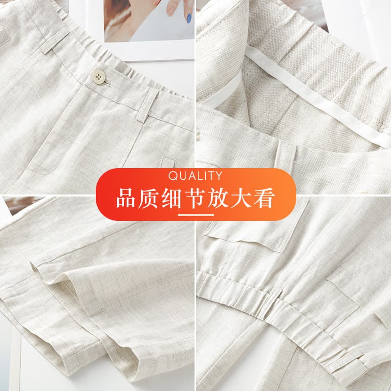 High-end Tencel Linen Narrow Wide-leg Pants for Women 2026 Summer Thin Loose Fit Slimming Draped Casual Straight Long Pants