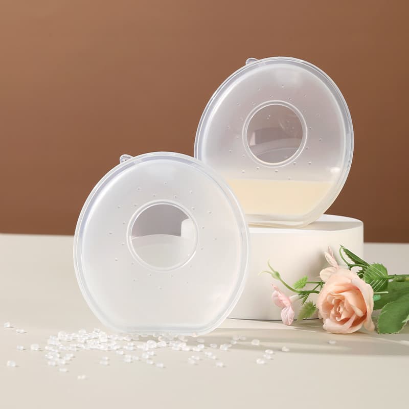 Large Scale Breast Milk Collector Hands-Free Silicone Milk Collector Wearable Leak Catcher 60ml