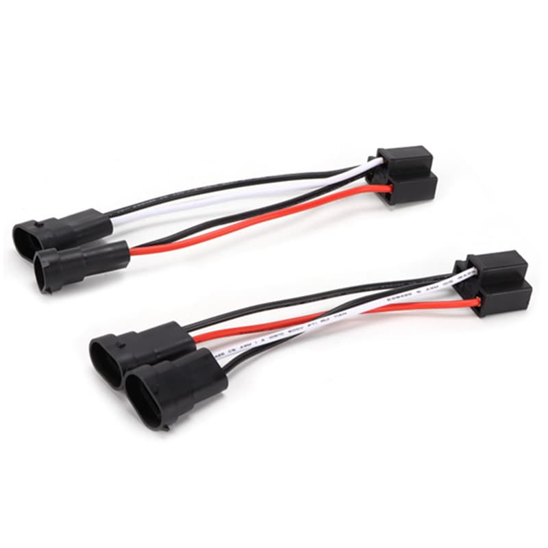 Factory Wholesale Car Headlight H4/9003 to H9 H11 Adapter Wiring Harness Socket for Harley Davidson