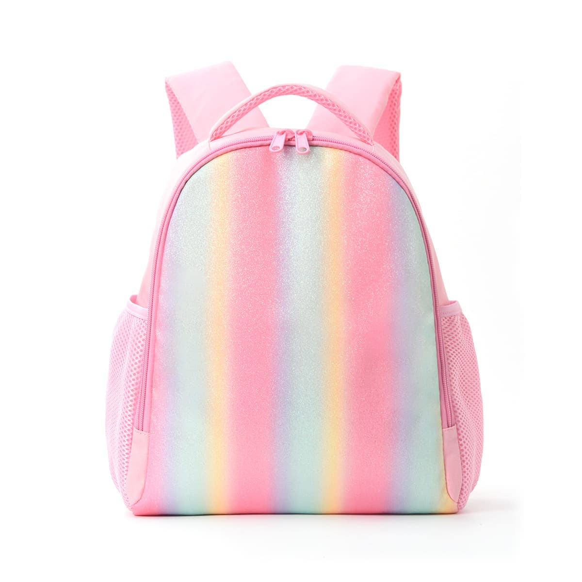 Feihong Cross-border Kids Backpack, Rainbow Schoolbag for Elementary Students, Lightweight Casual Double-Shoulder Bag for Travel