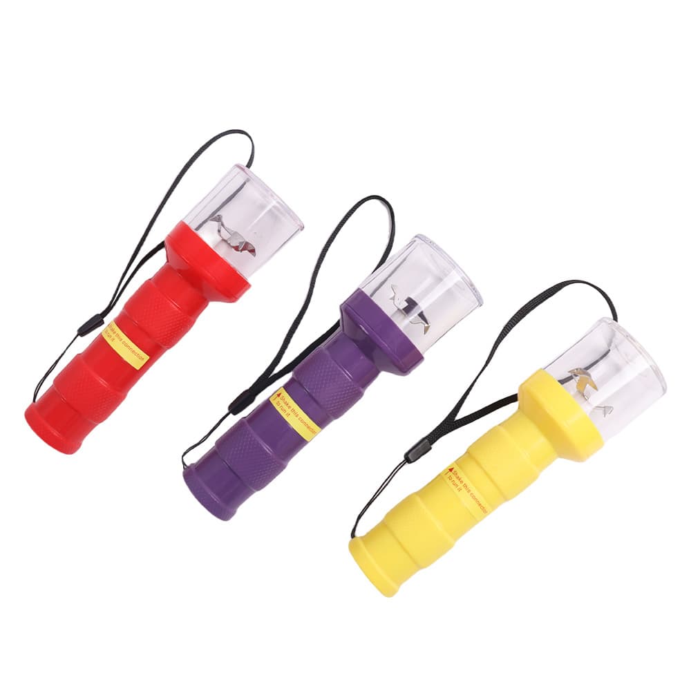 Cross-Border New Handheld Electric Cigarette Grinder Creative Flashlight Shape Plastic Electric Grinder Cigarette Crusher