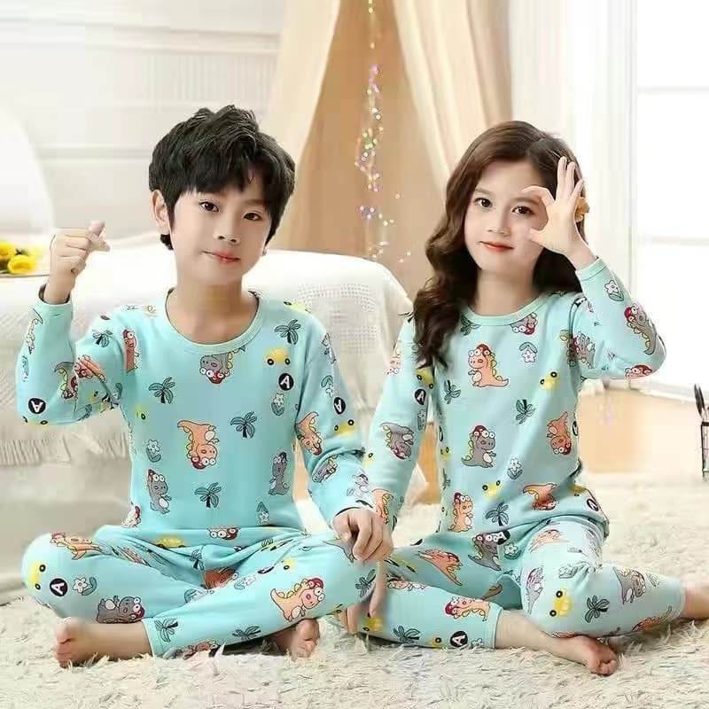 In Stock Kids Thermal Underwear Set Pajamas Homewear for Boys and Girls Southeast Asia