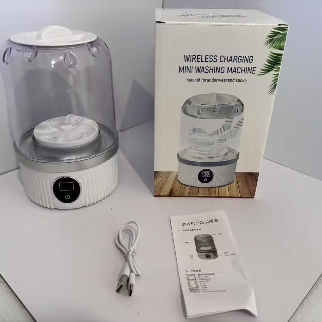 Portable Mini USB Rechargeable Washer for Underwear, Socks, and Small Items - Compact Wireless Laundry Cup for Dorm and Home Use