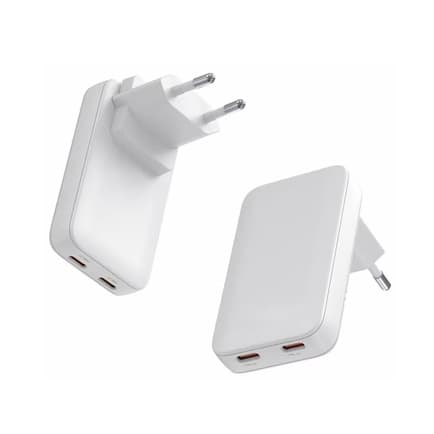 UK Plug PD 65W Super Fast Charger, Dual Port 3C Digital Charging Head for Mobile Phones, US/EU Plug Wholesale