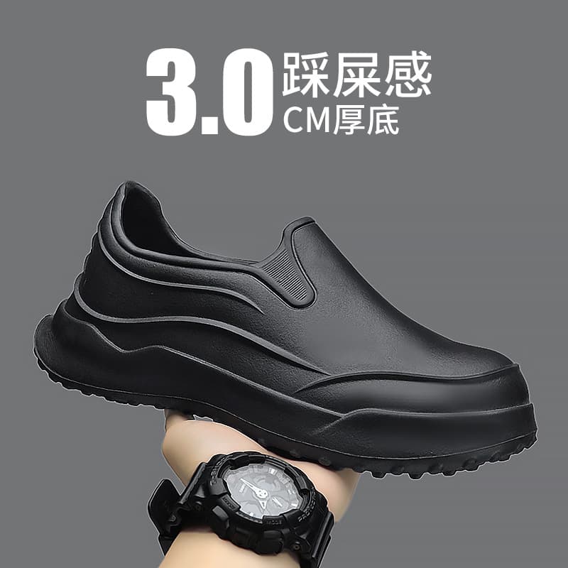 Source factory chef shoes, waterproof shoes, four-season thick sole, odorless soft sole rain shoes for kitchen, restaurant, and cafeteria back kitchen