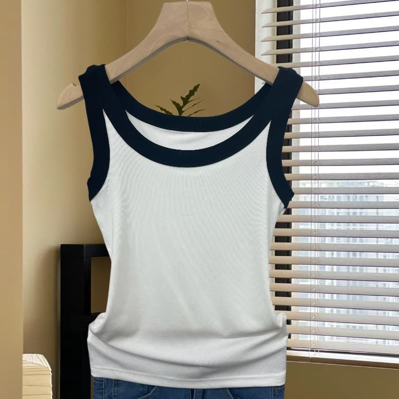 Camisole women's suit inner wear 2026 spring and summer new slim fit cover breasts outer wear sleeveless bottoming shirt top