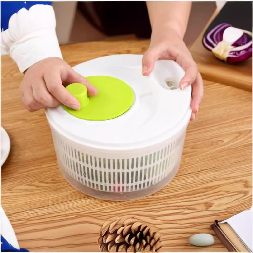 Vegetable cutter, vegetable dehydrator, salad spinner, kitchen sink, fruit drain and dehydrator, manual household