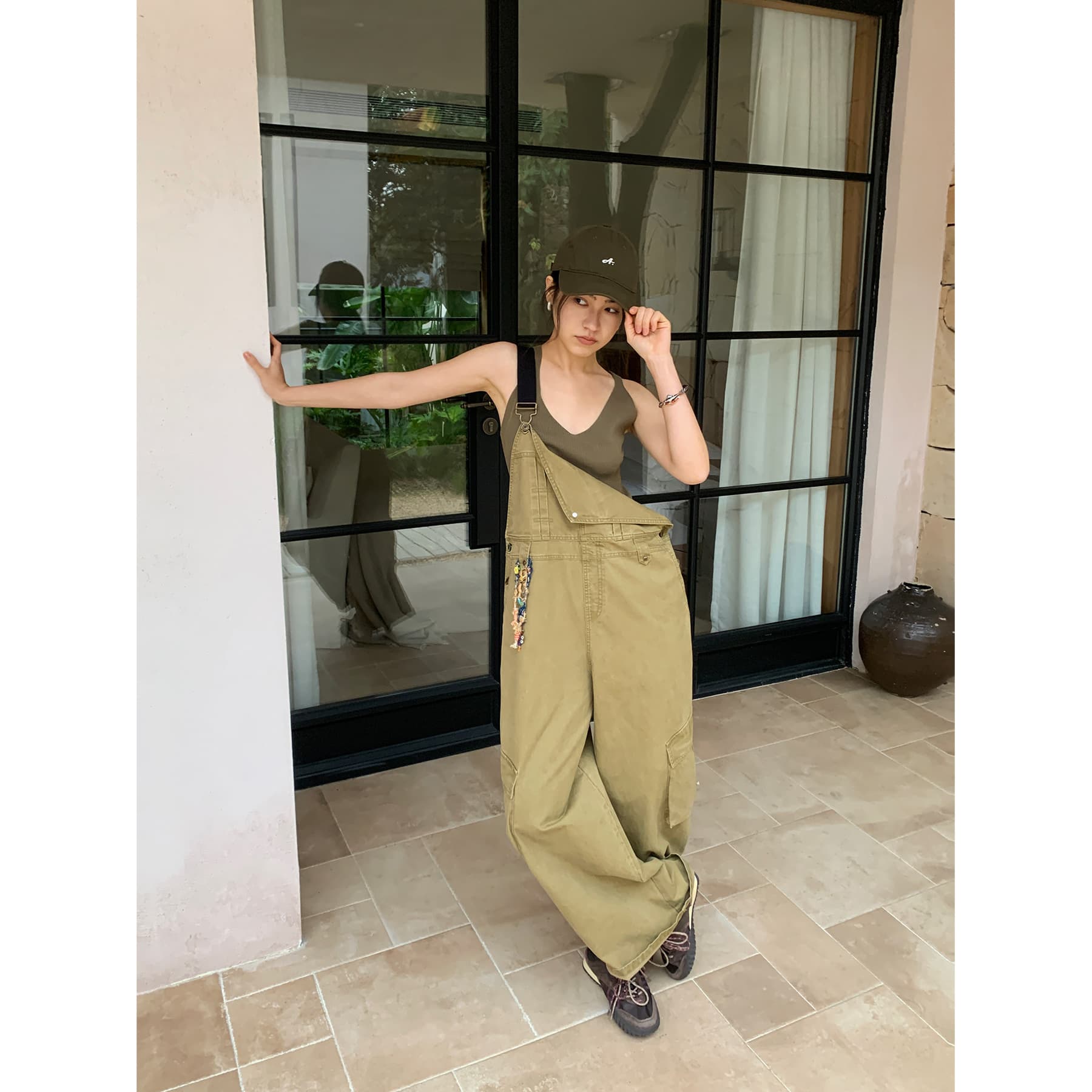 NEIHE 2026 Spring New Workwear Bib Denim Jumpsuit Women High-End Outerwear 258171