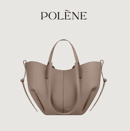 [Cross-border Bestseller] POLENE Large Wing Tote Bag Large Capacity Handheld Bucket Bag Shoulder Bag for Women