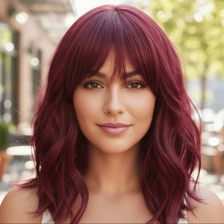 European and American cross-border purple wig full head set with bangs short curly bobo bobo chemical fiber Xuchang wig cos