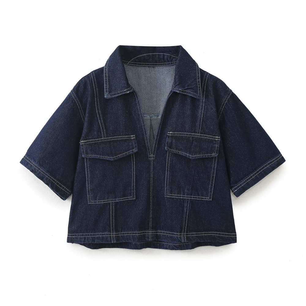 Source factory foreign trade wholesale European and American denim shirts and skirts suits Amazon AliExpress cross-border e-commerce