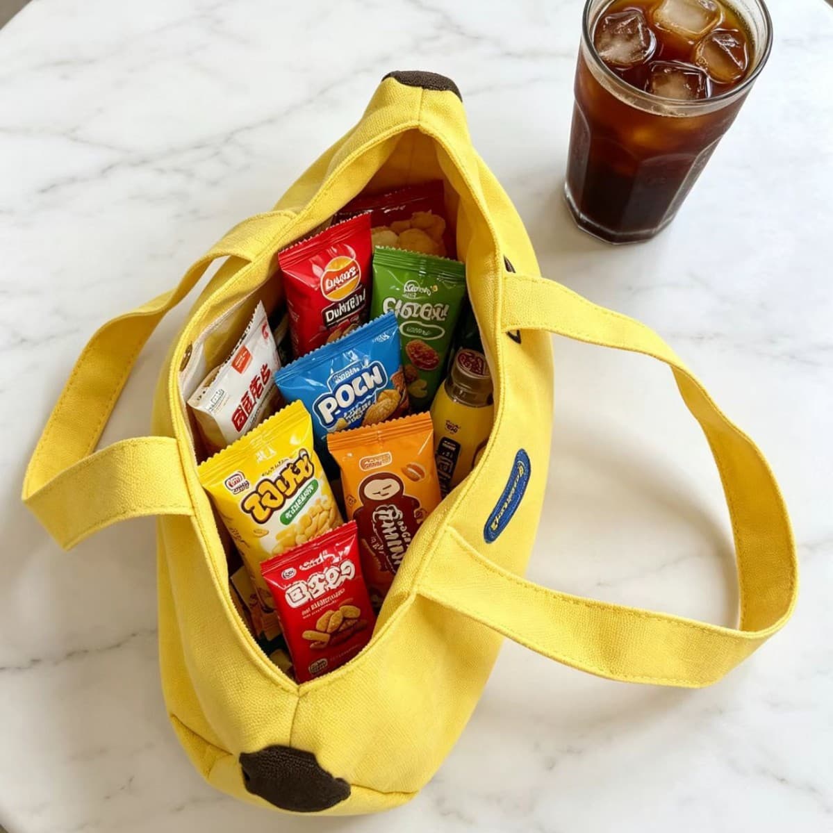 Practical Small Gift Bag Holiday Gift Bag Snack Full Moon Birthday Souvenir Bag Cute Summer Banana Women's Bag