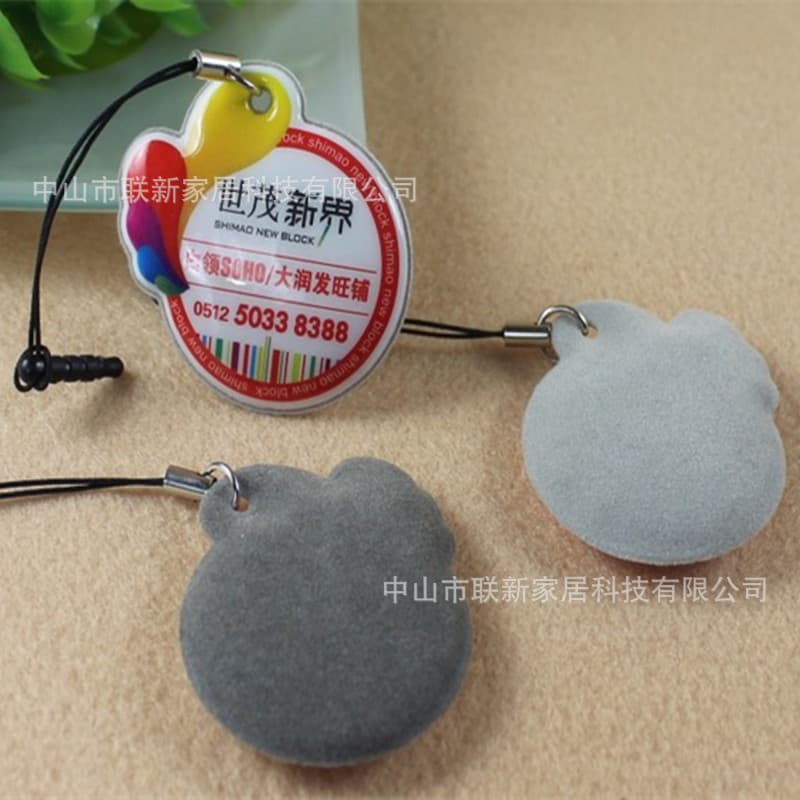 PVC Phone Screen Cleaner, Digital Device Screen Wipe, Phone Charm, Phone Accessory Gift