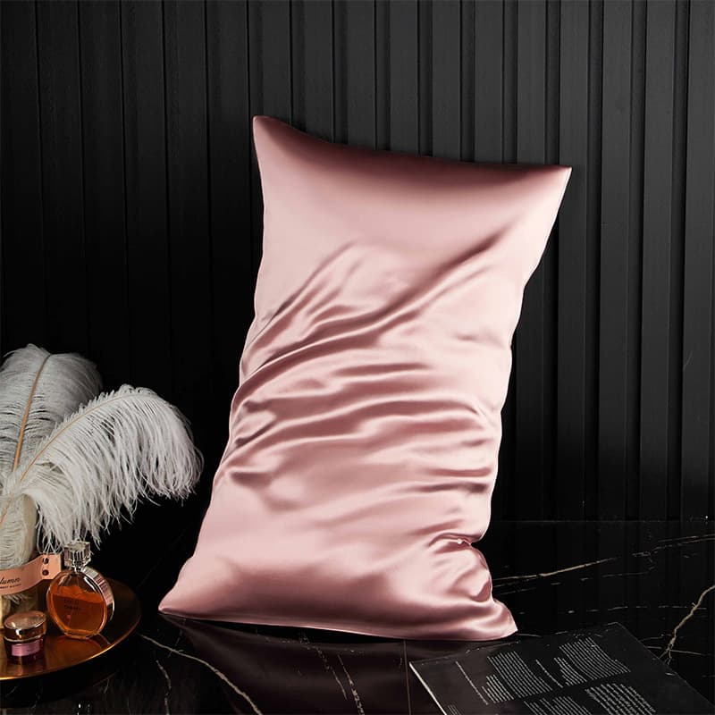 Factory Direct Supply Cross-border E-commerce Export Double-sided Solid Color 6A Grade Mulberry Silk Single Beauty Pillowcase