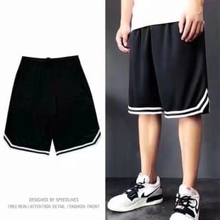 2026 Summer Thin Loose Ice Silk Five-Point Shorts Men's Basketball Shorts TikTok Style Student Casual Trendy Pants
