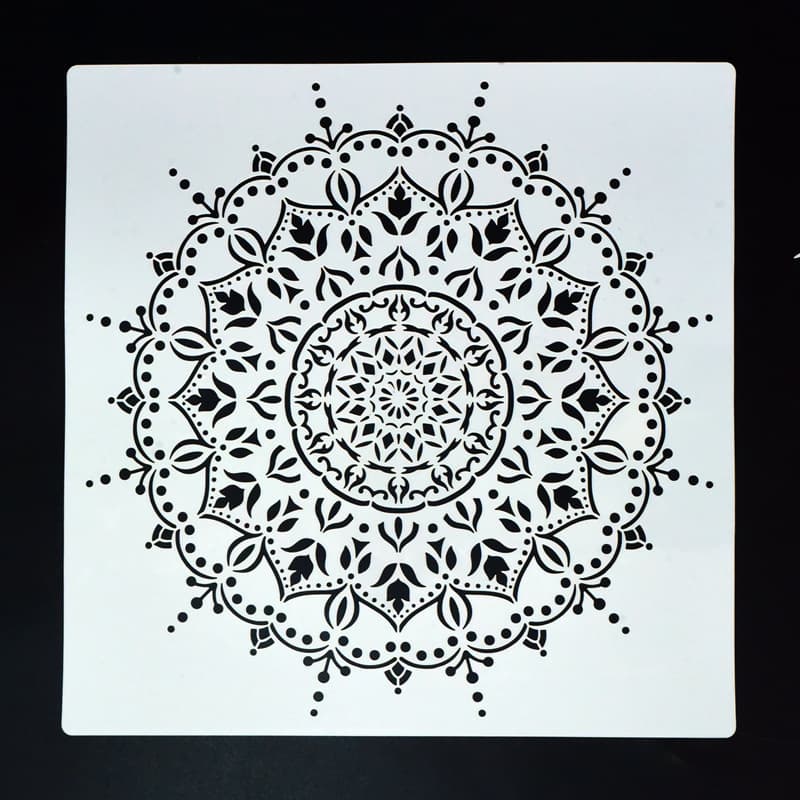 New Cross-border Spray Painting Home Decor Stencil, Handmade DIY Mandala Painting, Wall Painting Airbrush Graffiti, Hollow-out Stencil